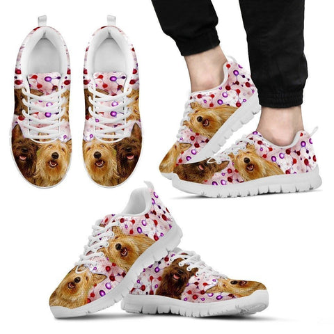 Berger Picard Dog White Running Shoes For Men-Free Shipping-Paww-Printz-Merchandise