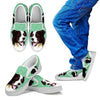 Border Collie Print Slip Ons For Kids-Express Shipping-Paww-Printz-Merchandise