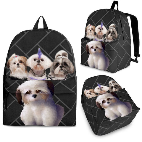 Shih Tzu Dog Print Backpack-Express Shipping-Paww-Printz-Merchandise