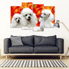 Cute Poodle Print 5 Piece Framed Canvas- Free Shipping-Paww-Printz-Merchandise