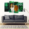 Rough Collie Art Print 5 Piece Framed Canvas- Free Shipping-Paww-Printz-Merchandise