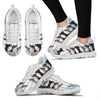 Whippet Dog Blue White Print Sneakers For Women-Free Shipping-Paww-Printz-Merchandise