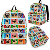 Pug Floral Print BackPack - Free Shipping-Paww-Printz-Merchandise