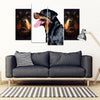 Rottweiler 5 Piece Framed Canvas- Free Shipping-Paww-Printz-Merchandise