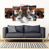 English Springer Spaniel Print-5 Piece Framed Canvas- Free Shipping-Paww-Printz-Merchandise