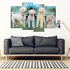Lagotto Romagnolo Dog Print-5 Piece Framed Canvas- Free Shipping-Paww-Printz-Merchandise