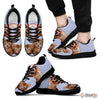 Abyssinian Cat Print (White/Black) Running Shoes For Men