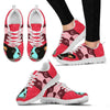 Valentine's Day Special-Boston Terrier Art On Red Print Running Shoes For Women-Free Shipping-Paww-Printz-Merchandise