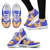 Golden Hamster Print (Black/White) Running Shoes For Women-Free Shipping-Paww-Printz-Merchandise