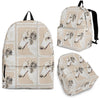 Borzoi Dog Print Backpack-Express Shipping-Paww-Printz-Merchandise