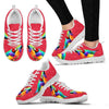 Valentine's Day Special-Gouldian Finch Bird On Red Print Running Shoes For Women-Free Shipping-Paww-Printz-Merchandise