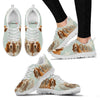 Basset Hound Creamy Power Mints Print Running Shoes For Women-Free Shipping-Paww-Printz-Merchandise