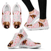 Chesapeake Bay Retriever Print Sneakers For Women(White/Black)- Express Shipping-Paww-Printz-Merchandise