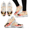 Customized Dog Print Running Shoes For Women- Design By Sandy Hunter-Express Shipping-Paww-Printz-Merchandise