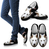 White Shepherd Print Slip Ons For Women (Black)- Express Shipping-Paww-Printz-Merchandise