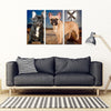 French Bulldog Print- Piece Framed Canvas- Free Shipping-Paww-Printz-Merchandise