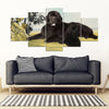 Newfoundland Dog Print-5 Piece Framed Canvas- Free Shipping-Paww-Printz-Merchandise