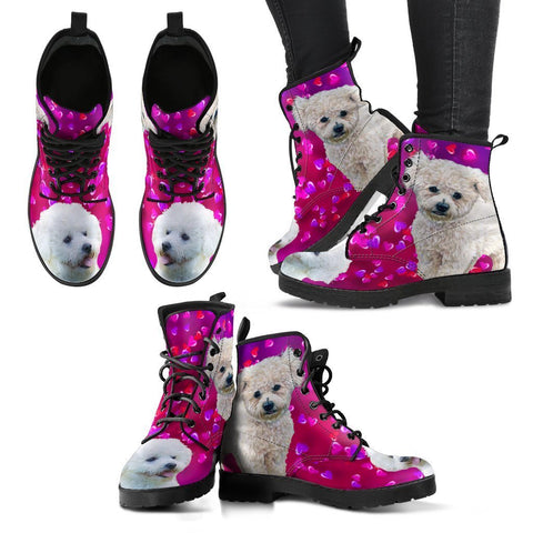 Valentine's Day Special-Bichon Fries Dog Print Boots For Women-Free Shipping-Paww-Printz-Merchandise
