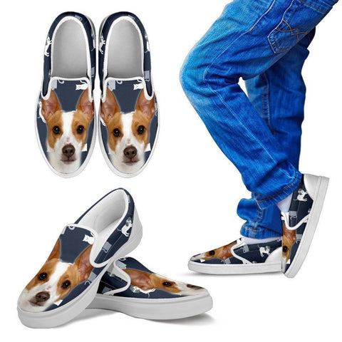 Rat Terrier Print Slip Ons For Kids- Express Shipping-Paww-Printz-Merchandise