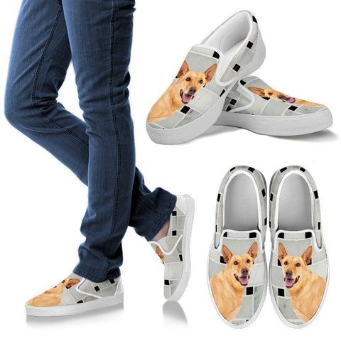 Carolina Dog Print Slip Ons For Women-Express Shipping-Paww-Printz-Merchandise