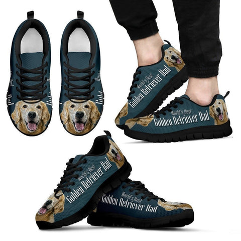 'World's Best Golden Retriever Dad' Running Shoes-Father's Day Special-Paww-Printz-Merchandise