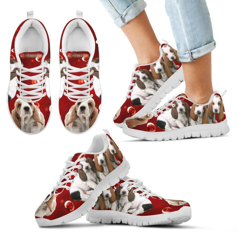 Basset Hound Print-Kid's Running Shoes-Free Shipping-Paww-Printz-Merchandise