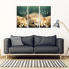 Pomeranian Dog Print- 5 Piece Framed Canvas- Free Shipping-Paww-Printz-Merchandise