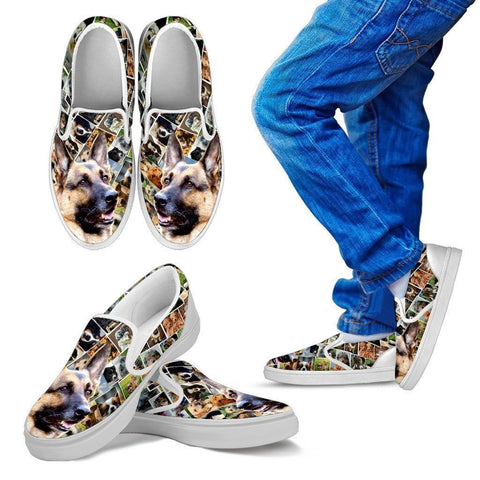 Amazing German Shepherd Print Slip Ons For Kids-Express Shipping-Paww-Printz-Merchandise