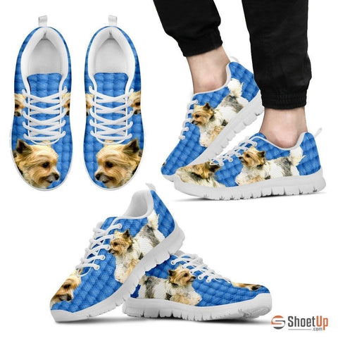 Customized Dog Print (Black/White) Running Shoes For Men By Shanan Roth-Free Shipping-Paww-Printz-Merchandise