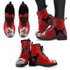 Valentine's Day Special Poodle On Red Print Boots For Women-Free Shipping-Paww-Printz-Merchandise