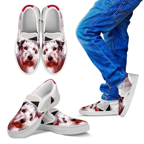 Cesky Terrier Print Slip Ons For Kids- Express Shipping-Paww-Printz-Merchandise