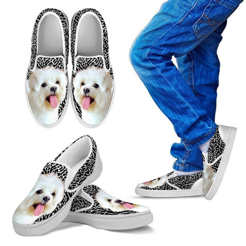 Maltese Print-Slip Ons For Kids-Express Shipping-Paww-Printz-Merchandise
