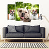 American Bulldog Print- Piece Framed Canvas- Free Shipping-Paww-Printz-Merchandise