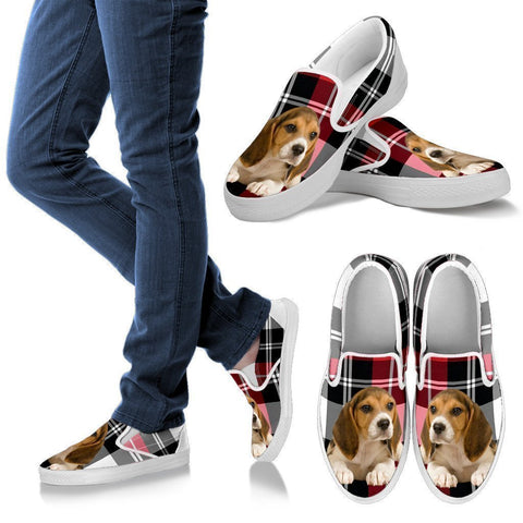 Beagle Print Slip Ons For Women-Free Shipping-Paww-Printz-Merchandise