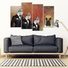 Great Dane Print-5 Piece Framed Canvas- Free Shipping-Paww-Printz-Merchandise