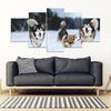 Siberian Husky Print- Piece Framed Canvas- Free Shipping-Paww-Printz-Merchandise