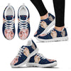 Cute Yorkshire Terrier blue Print Running Shoes For Women-Free Shipping-Paww-Printz-Merchandise