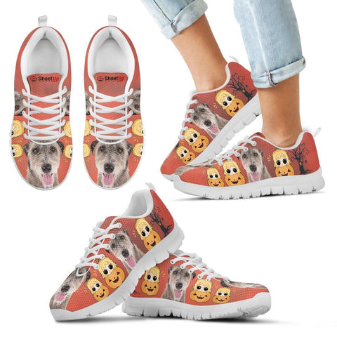 Irish Wolfhound Happy Halloween Print Running Shoes For Kids/Women-Free Shipping-Paww-Printz-Merchandise