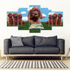 Irish Setter Dog Print-5 Piece Framed Canvas- Free Shipping-Paww-Printz-Merchandise