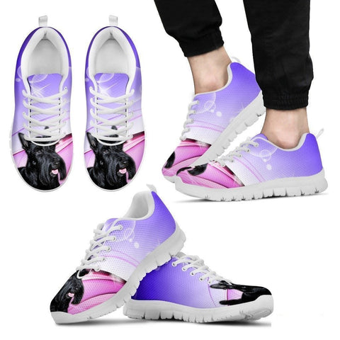 Scottish Terrier Dog Running Shoes For Men-Free Shipping-Paww-Printz-Merchandise