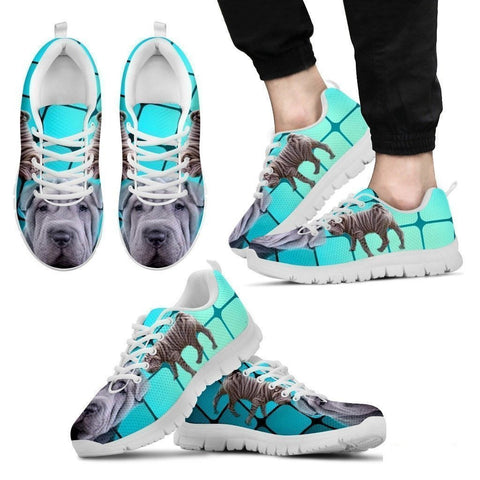 Shar Pei-Dog Running Shoes For Men-Free Shipping Limited Edition-Paww-Printz-Merchandise