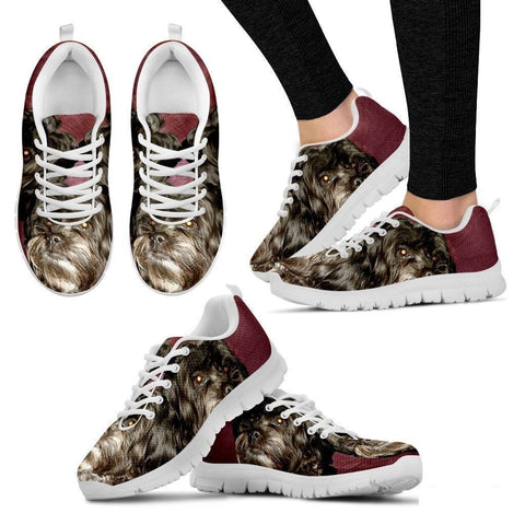 Elizabeth M Priest Cute Dog Print Running Shoe For Women- Free Shipping-Paww-Printz-Merchandise