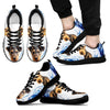Airedale Terrier Print Sneakers For Men(White)- Free Shipping-Paww-Printz-Merchandise