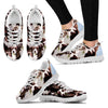 English Shepherd In Lots Print Running Shoe For Women- Free Shipping-Paww-Printz-Merchandise