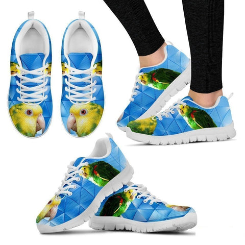 Amazon Yellow Headed Parrot Running Shoes For Women-Free Shipping-Paww-Printz-Merchandise