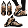 Sokoke Cat Print (White/Black) Running Shoes For Women-Free Shipping-Paww-Printz-Merchandise