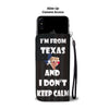 Golden Retriever Keep Calm Print Wallet Case-Free Shipping-Tx State