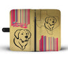 Cute Golden Retriever Sketch Print Wallet Case-Free Shipping-TX State