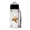 Golden Retriever Print Wallet Case- Free Shipping-TX State