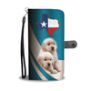 Cute Golden Retriever Puppies Print Wallet Case-Free Shipping-TX State